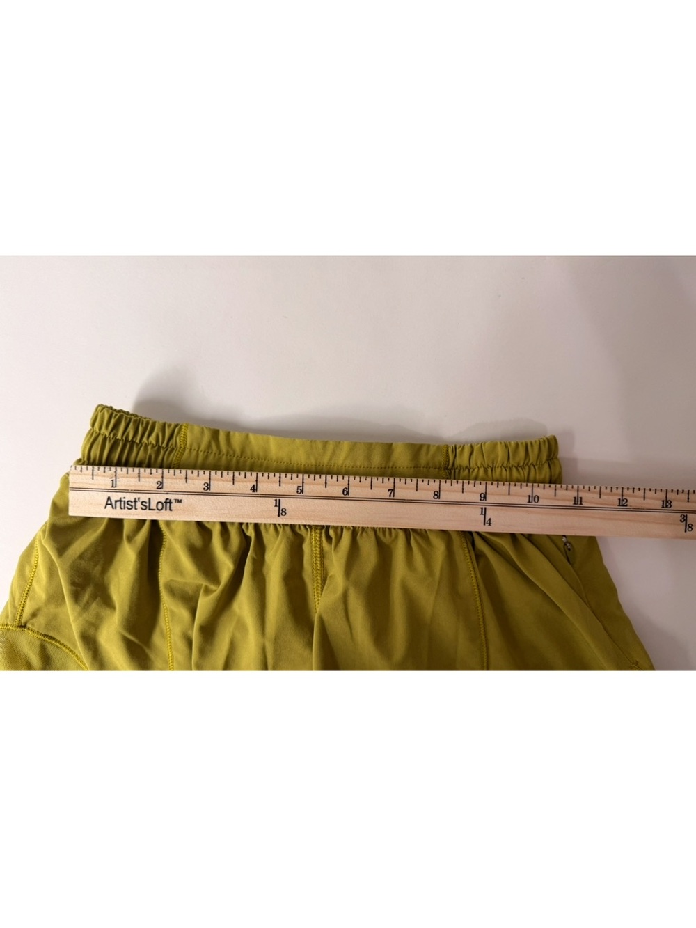 Lululemon Hotty Hot 2.5” Low Rise Shorts | Mustard Yellow Athletic Shorts - Picture 8 of 11